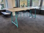 Used FROVI Relic Project Collaboration Table Industrial High Standing Table