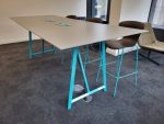 Used FROVI Relic Project Collaboration Table Industrial High Standing Table - Image 3