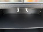 Black Industrial Display Shelving Unit with Cupboard Base – 193x80x40 cm - Image 5