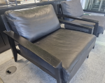 Case Stanley Armchair by Matthew Hilton - Reception Office Black Leather Chair - Image 18
