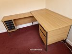 L Shape Office Desk With Lockable Drawers – Corner Compact Workspace Solution - Image 6
