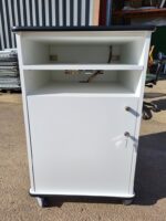 Server Rack IT Cabinet Network Enclosure Metal Frame In Wheels - White - Image 24