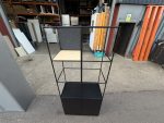 Black Industrial Display Shelving Unit with Cupboard Base – 193x80x40 cm - Image 8