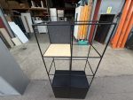 Black Industrial Display Shelving Unit with Cupboard Base – 193x80x40 cm - Image 15