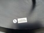 SET of Round Black Bar Table + 2 Matching Wooden Seat Black Frame Stools - Image 42