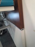 Double White Bench Desk Back-to-Back Workstation, Cable Management - 4 Person - Image 46