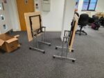 Flip Top Folding Table on Wheels – MFC Top Mobile Desk 75cm - Office Workstation - Image 19