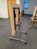 Flip Top Folding Table on Wheels – MFC Top Mobile Desk 75cm - Office Workstation - Image 22