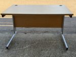 Office Desk Wooden Top with Modesty Panel and Cable Ports - 120cm Workstation - Image 22