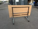 Flip Top Office Table Training / Meeting Wooden Top Workstation on Wheels - Image 14