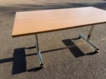 Flip Top Office Table Training / Meeting Wooden Top Workstation on Wheels - Image 18