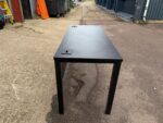 Black Office Desk w/ Cable Ports and Modesty Panel Workstation - 140x60cm - Image 44