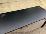 Black Office Desk w/ Cable Ports and Modesty Panel Workstation - 140x60cm - Image 49