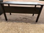 Black Office Desk w/ Cable Ports and Modesty Panel Workstation - 140x60cm - Image 50