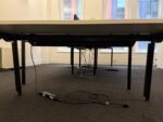 D-End White Office Desk Modern Design Workstation, Cable Management - 200cm - Image 23