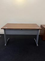 Office Desk with 3 Drawer Pedestal Cabinet, Walnut Effect - 140 cm Workstation - Image 20