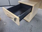 Office Wood Compact Desk Rectangular 100cm + Free Mobile Lockable Pedestal - Image 15