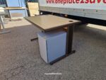 Wooden Office Desk Maple 120cm Workstation + Mobile Lockable Pedestal Cabinet - Image 26