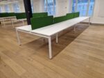 Used Narbutas 8-Person Bench Office Desk – Front-to-Front Compact Workstation - Image 29