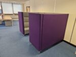 Techo Office Reception Sofa Booth - 4 Person High Back and Privacy Panels - Image 23