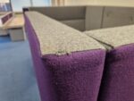 Techo Office Reception Sofa Booth - 4 Person High Back and Privacy Panels - Image 25