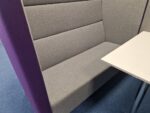 Techo Office Reception Sofa Booth - 4 Person High Back and Privacy Panels - Image 29