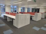 Senator Office Desk Set + 6 Lockable Mobile Pedestals +  2 Double Door Cupboards - Image 19