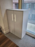 Senator Office Desk Set + 6 Lockable Mobile Pedestals +  2 Double Door Cupboards - Image 28