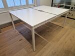 2-Person Bench Desk 120×80 Back-to-Back Workstation with Cable Management