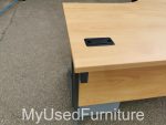 Used L Shape Office Desk Corner Workstation with Lockable Pedestal Drawers - Image 6