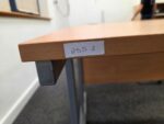 Left-Hand Office Wave Desk Wooden – 140cm - Mobile Lockable Pedestal Available - Image 9