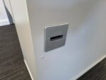 Wood Top Office Desks w/ Matching White Lockable Pedestal Cabinets - Set Of 10 - Image 25