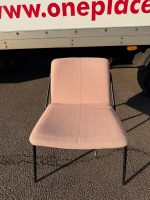 Modern Lounge Chairs, Mixed Colours, Upholstered Fabric, Black Frame - Set of 9 - Image 6