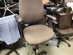 Draughtsman Office Chair High Back Ergonomic With Adjustable Height - Light Grey - Image 3