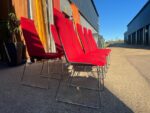Allermuir High Back Chair  - Set of 14 Stacking Upholstered Meeting Red Seats - Image 39