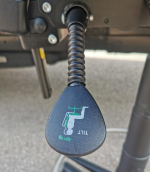 Draughtsman Blue Chair Height Adjustable Office High Stool with Foot Ring - Image 15