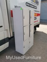 Flexiform Steel Locker Cabinet - 6 Door Grey Lockable Staff Gym Office Storage - Image 2