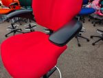 Humanscale Freedom Draughtsman Chair Tall Ergonomic Drafting Stool - Red - Image 3