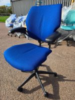 Humanscale Freedom Draughtsman Chair High Ergonomic Tall Office Seat - Navy Blue - Image 3