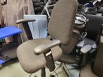 Draughtsman Office Chair Grey with Foot Ring & Arms | New Gas Lift | Refurbished - Image 5