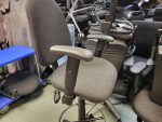 Draughtsman Office Chair Grey with Foot Ring & Arms | New Gas Lift | Refurbished - Image 16
