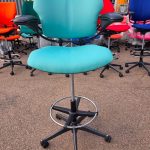 Humanscale Freedom Draughtsman Chair Tall Ergonomic Drafting Stool - Jade