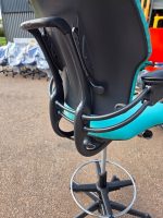 Humanscale Freedom Draughtsman Chair Tall Ergonomic Drafting Stool - Jade - Image 8