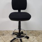 Medium Back Draughtsman Chair with Foot Ring | New Gas Lift | Height Adjustable