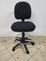 Medium Back Draughtsman Chair with Foot Ring | New Gas Lift | Height Adjustable - Image 2