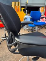 Humanscale Freedom Draughtsman Chair Tall Ergonomic Drafting Stool - Black - Image 7