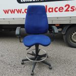 Draughtsman Chair High Back Ergonomic With Adjustable Arms and Foot Ring