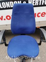 Draughtsman Chair High Back Ergonomic With Adjustable Arms and Foot Ring - Image 2