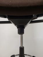 Draughtsman Black Chair Height Adjustable Office High Stool with Foot Ring - Image 5