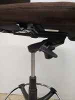 Draughtsman Black Chair Height Adjustable Office High Stool with Foot Ring - Image 10